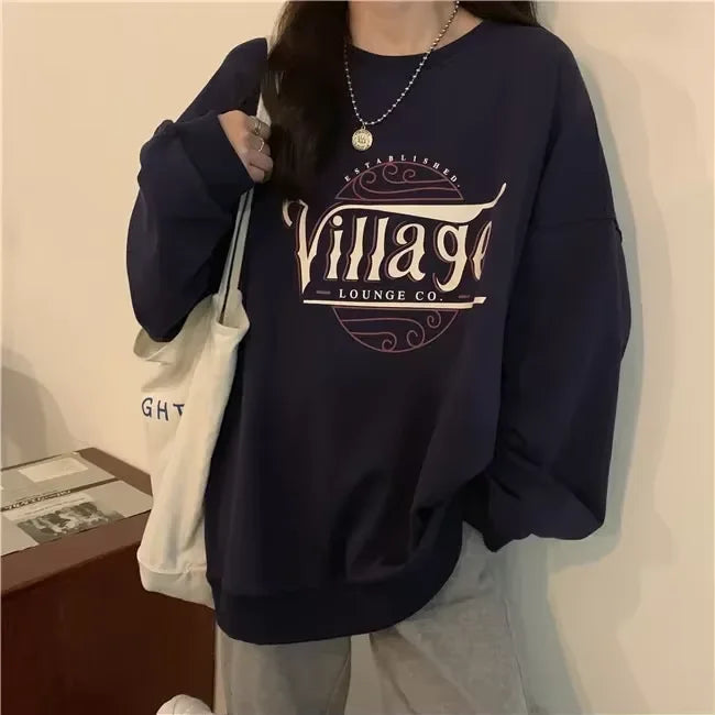 Women Sweatshirt Long Sleeve Y2k women's clothing Anime Hoodies Striped T Shirt Harajuku Streetwear Pullovers Women Tops jackets