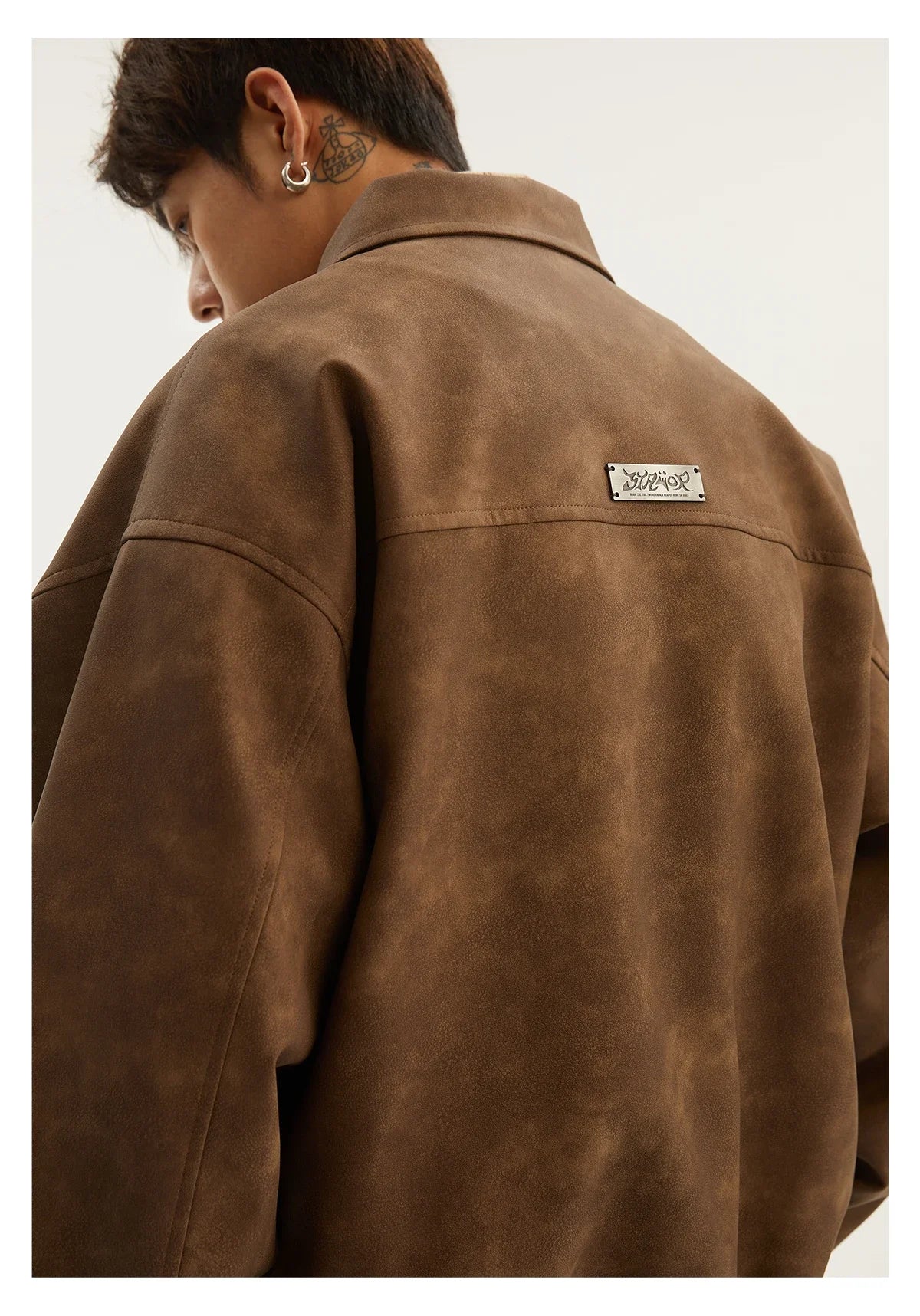 American Style Vintage Lapel Jacket For Men Loose Fit Versatile Autumn Winter Trendy Hong Kong Style Couple Workwear Jacket