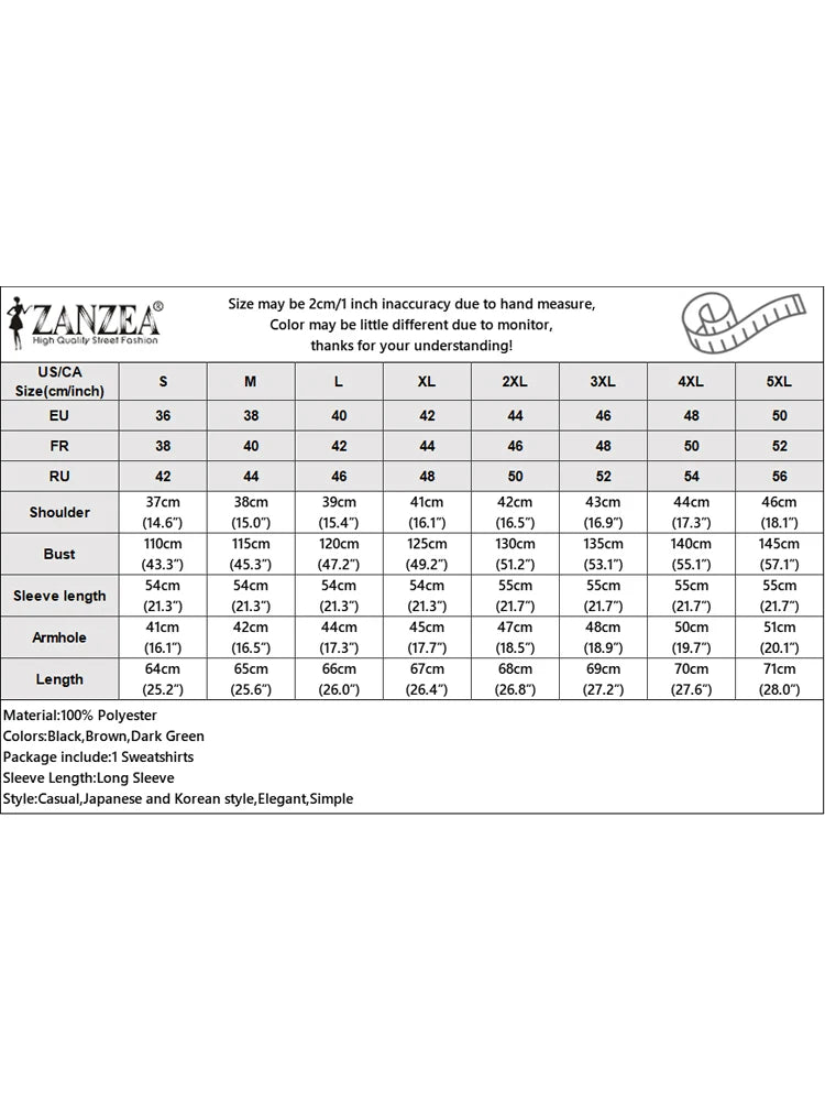 ZANZEA Women Long Sleeve Hoodies 2024 Autumn Fake Two Piece O-Neck Sweatshirt Fashion Loose Stripes Splicing Front Slit Pullover