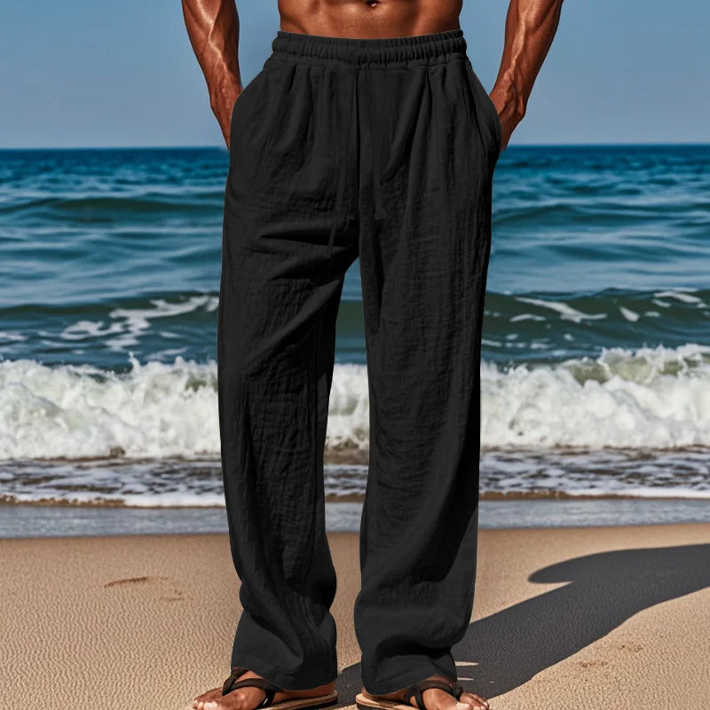 Men's Casual Pants Comfortable and Breathable Daily Wear with Fashionable Men Must Be Large Size Loose