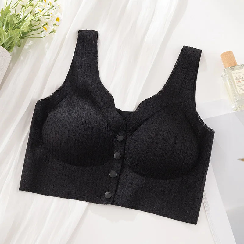 Pregnant Women's Breast-feeding Bra, Front-buttoned, Sexy, Breast-retracting, Anti-sagging, Seamless, Beautiful Back Bra, Thin