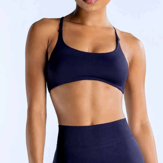NCLAGEN Twist Back Bra High Support Sports Top Women Gym Clothes Wear Workout  Push-up Seamless Yoga Underwear Fitness Running