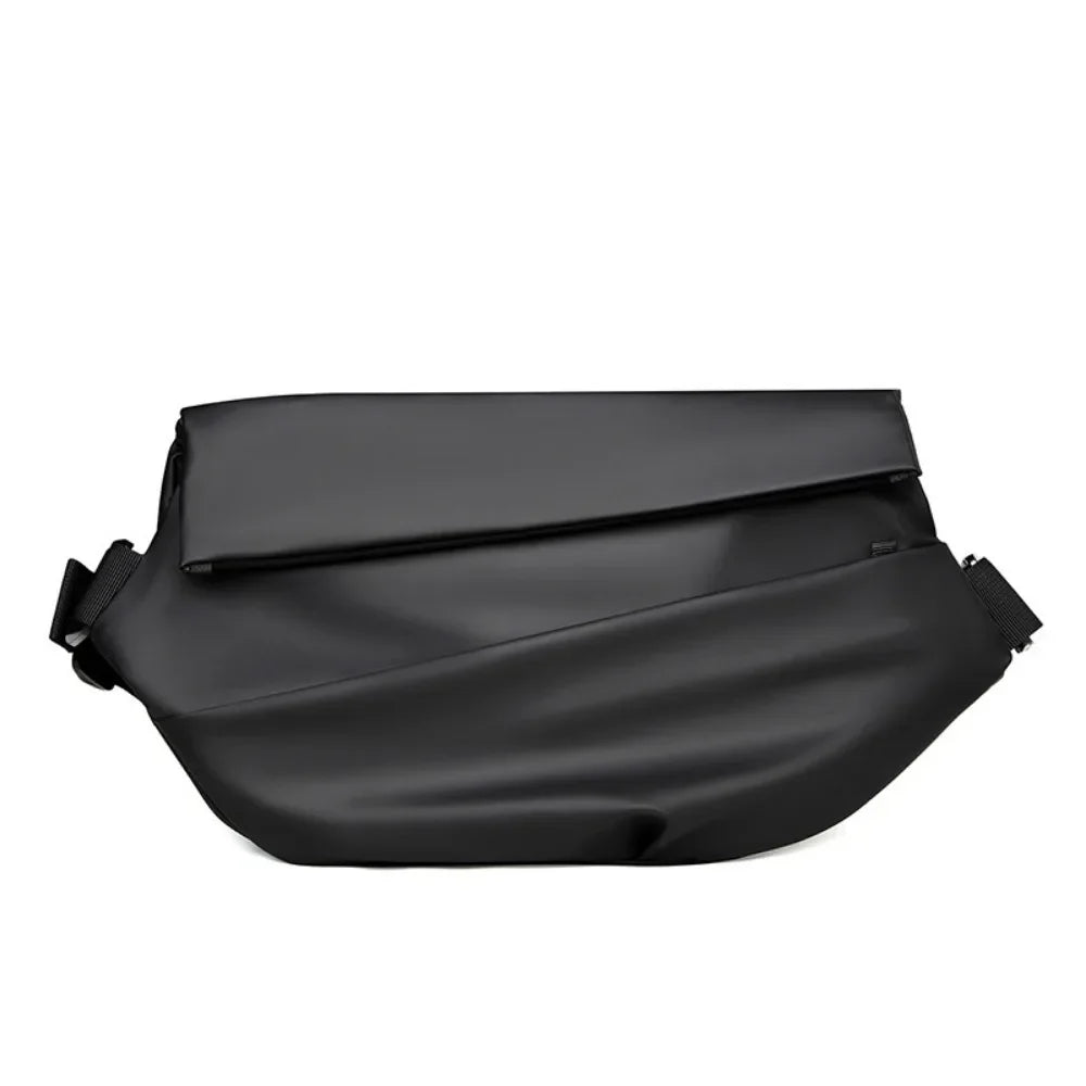 Premium Waterproof Magnetic Buckle Crossbody Bag Personality Fashion Men Messenger Bag Black Minimalist Shoulder Bags Men Bag
