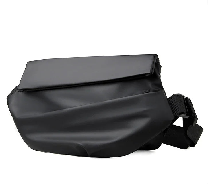 Premium Waterproof Magnetic Buckle Crossbody Bag Personality Fashion Men Messenger Bag Black Minimalist Shoulder Bags Men Bag
