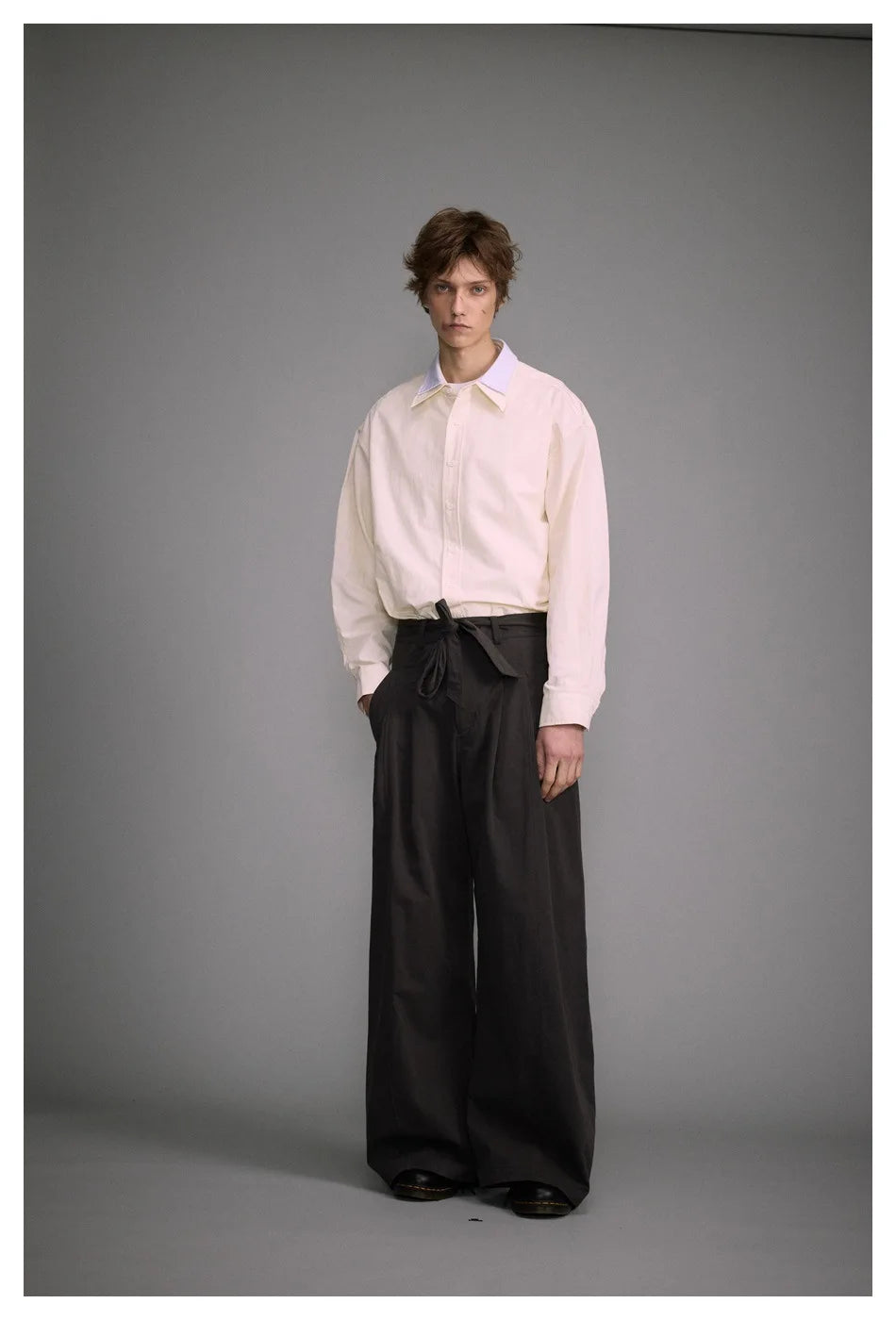 Japanese Streetwear Fashion Show Overalls Men's Loose Vintage Straight Casual Pure Cotton Wide-leg Baggy Pants Cargo Trousers