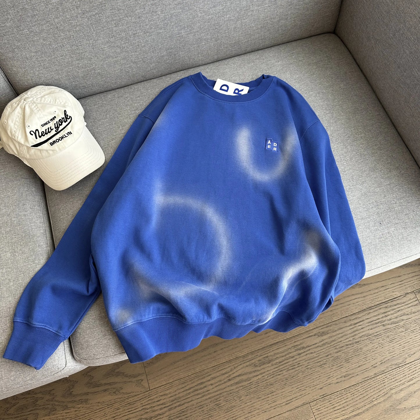 Loose Casual Couple Hoodies l Cotton Dyed Tie-Dye Embroidery Men's Sle Comfortable Breathable Korean Version Sweatirts