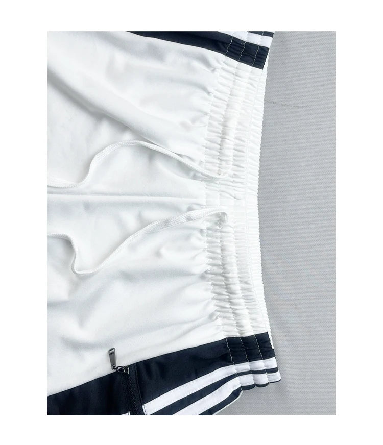 Glossy Pockets Men's Shorts Outdoor Fitness Male Plus Size Casual Sports Basketball Bottoms