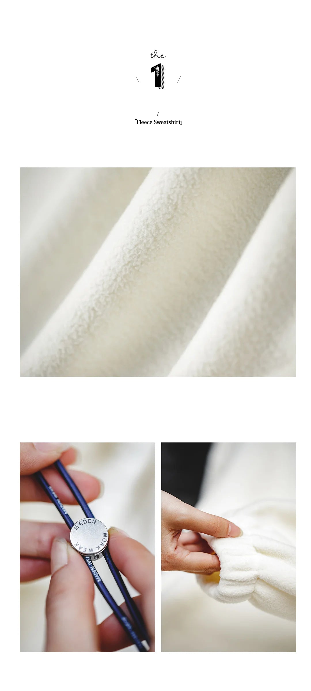 Maden Standing Collar Fleece Sweatshirt for Women Oversize Loose Warm Pullover Autumn and Winter Thick Sweater Basic Sweatshirt