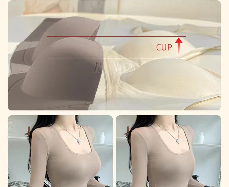 Women's Bra  Half Cup Push Up Small Breasts Show Bigger Side Breasts Seamless Sling Bra No Wires Sexy Sling Bra
