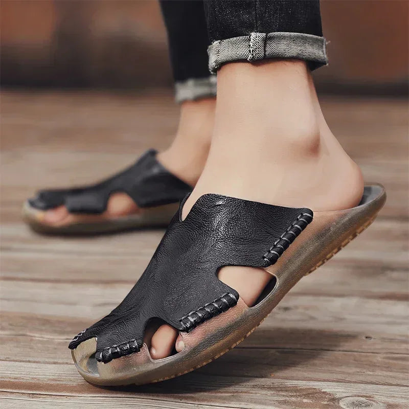 Men's Summer Sandals for Men Shoes Comfortable Man Sandal Low Price Shoe Replicas Luxury Brands Shoes Casual Sneakers Slippers
