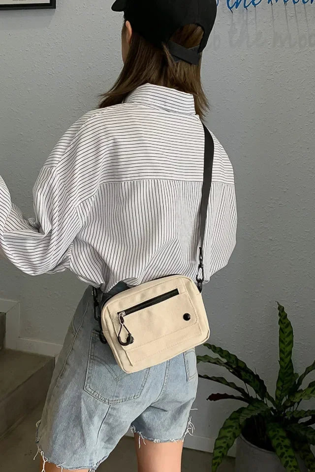 Bags for Women 2022 Women Pure Color Casual Tote Outdoor Bag Canvas Handbag Zipper Shoulder Bag Luxury Bag Bolsas Femininas