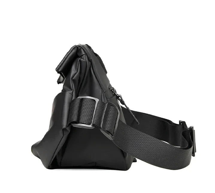Premium Waterproof Magnetic Buckle Crossbody Bag Personality Fashion Men Messenger Bag Black Minimalist Shoulder Bags Men Bag