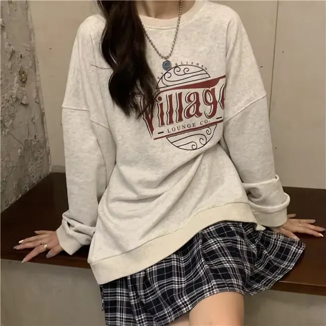 Women Sweatshirt Long Sleeve Y2k women's clothing Anime Hoodies Striped T Shirt Harajuku Streetwear Pullovers Women Tops jackets