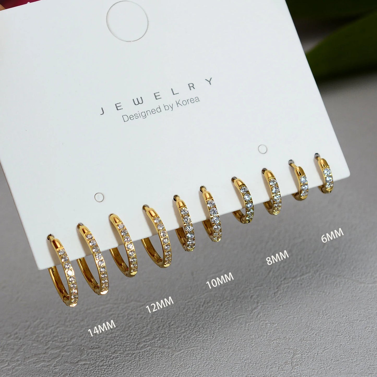 20G Stainless Steel Minimal Hoop Earring Crystal Zirconia Cartilage Helix Earring Piercing Accessory Trendy Female Hoops For Men