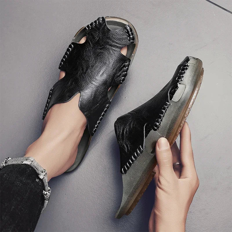Men's Summer Sandals for Men Shoes Comfortable Man Sandal Low Price Shoe Replicas Luxury Brands Shoes Casual Sneakers Slippers