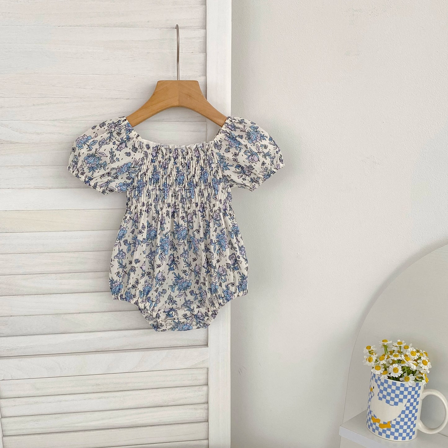 New Summer Newborn Clothes Kids Baby Girls Rompers 4 Colors New Infant Kids Baby Girls Embroider Flower Baby Rompers Clothes