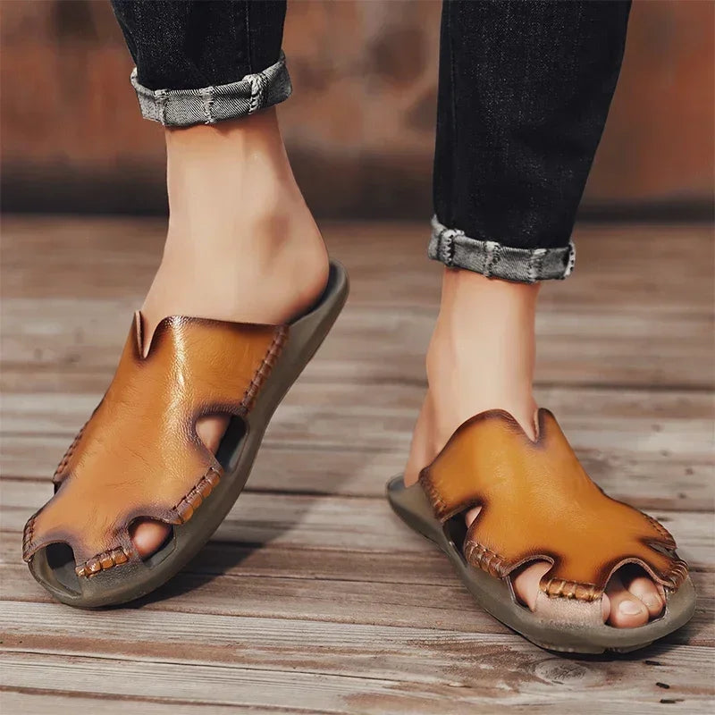 Men's Summer Sandals for Men Shoes Comfortable Man Sandal Low Price Shoe Replicas Luxury Brands Shoes Casual Sneakers Slippers