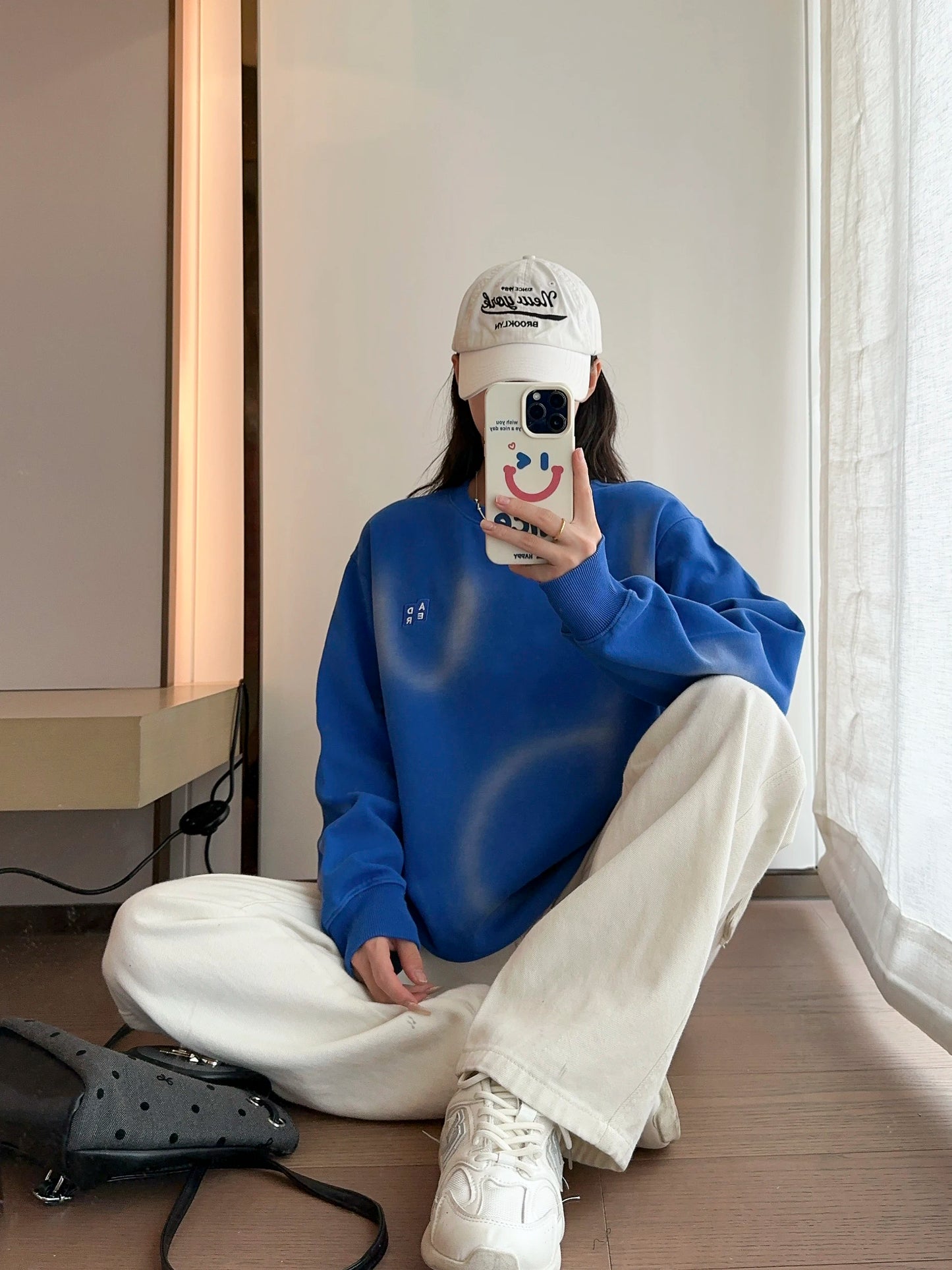 Loose Casual Couple Hoodies l Cotton Dyed Tie-Dye Embroidery Men's Sle Comfortable Breathable Korean Version Sweatirts