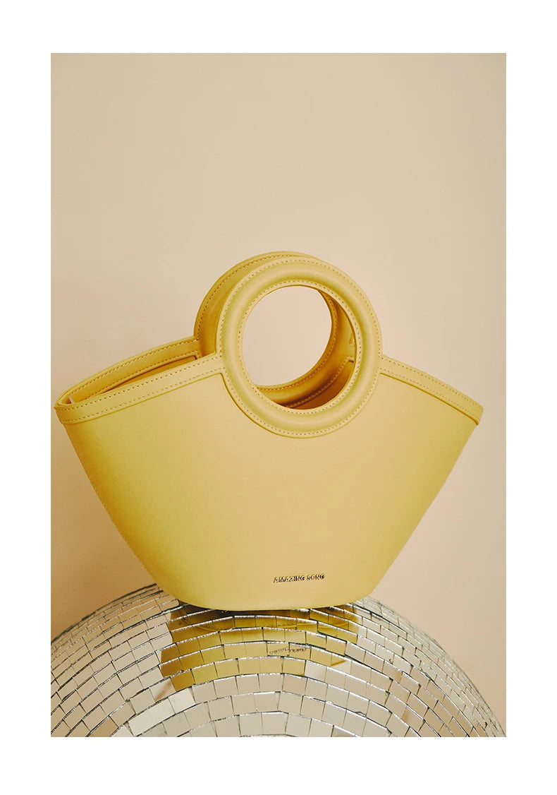 Amazing Song Shell Bag Handbag Niche Leather Ol Cross-Body Bag