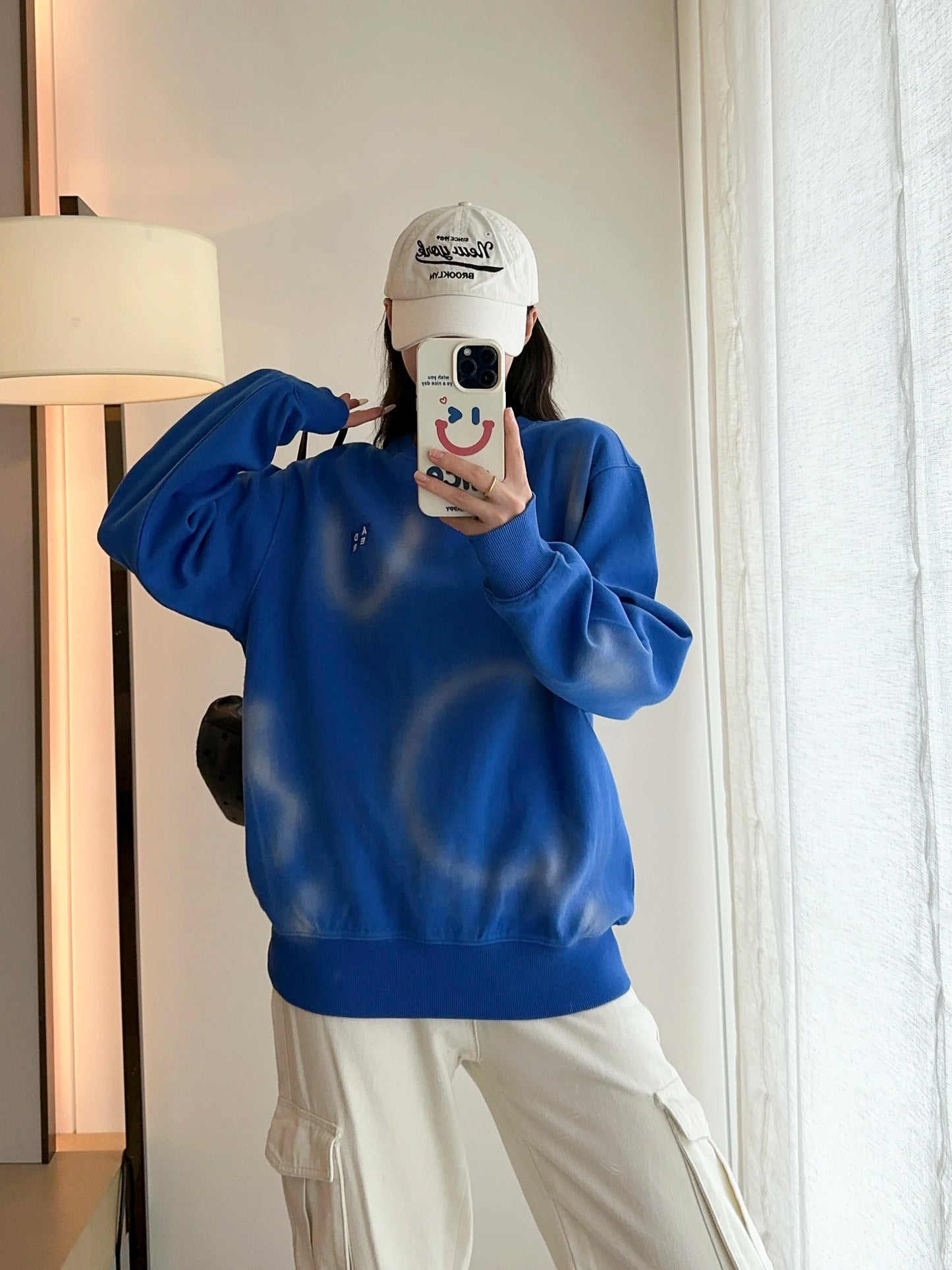 Loose Casual Couple Hoodies l Cotton Dyed Tie-Dye Embroidery Men's Sle Comfortable Breathable Korean Version Sweatirts