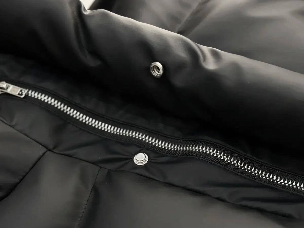 American Style Winter Thickened PU Leather Loose Short Cotton Jacket Men's Stand Collar Special High Quality Couple Cotton Cloth