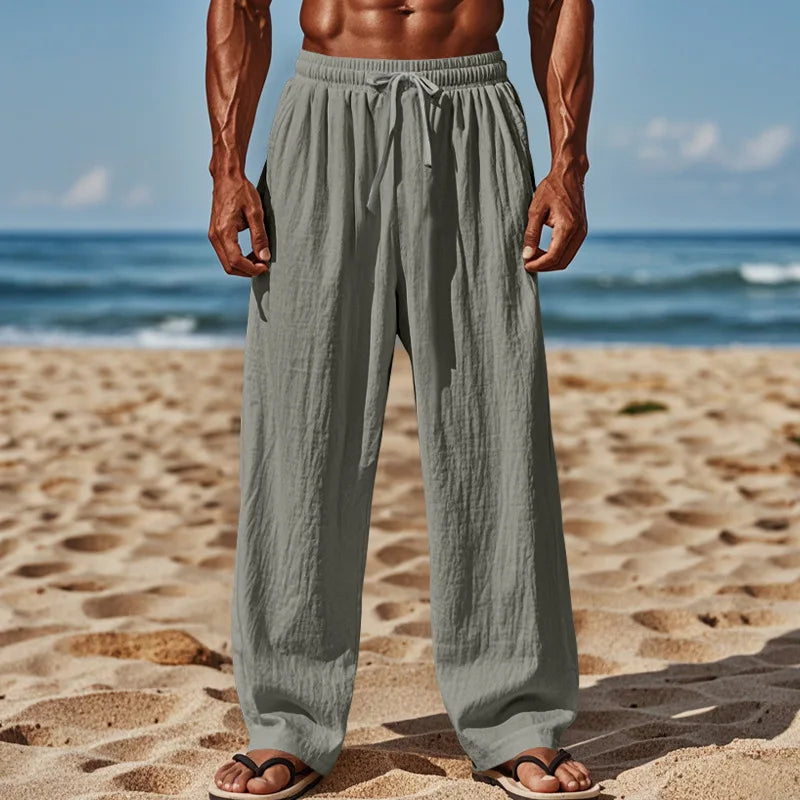 Men's Casual Pants Comfortable and Breathable Daily Wear with Fashionable Men Must Be Large Size Loose