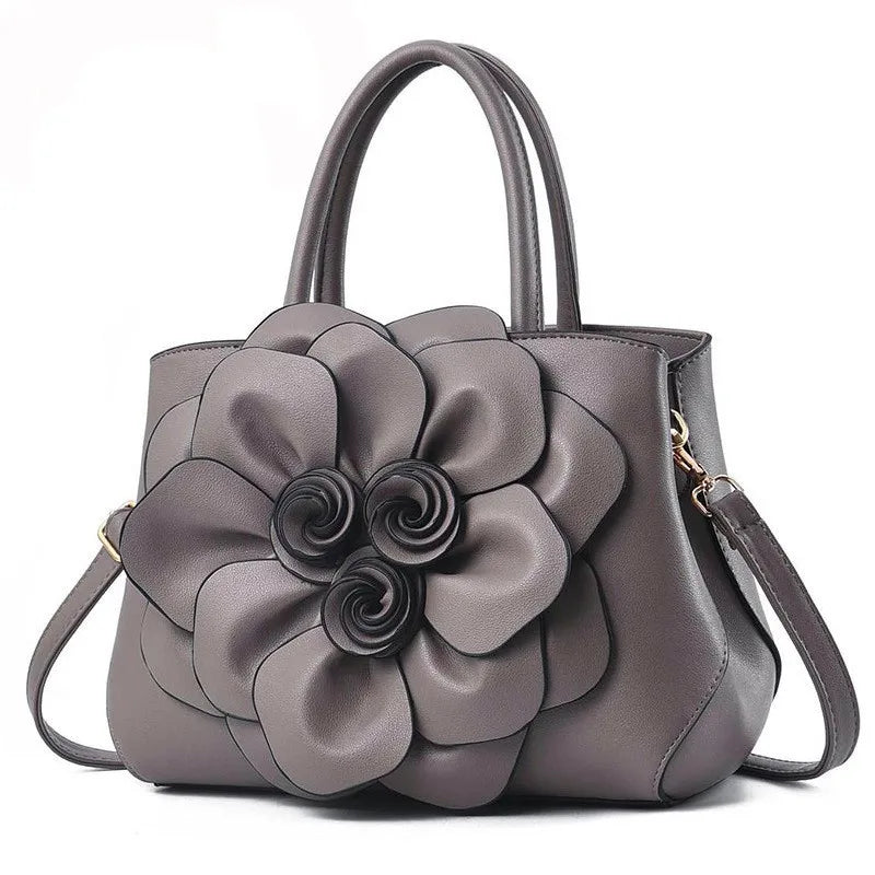 Large Capacity Red Big Rose Flower Women's Bag Handbag Shoulder Bag Purse Ladies Female Crossbody Bag Luxury Bag