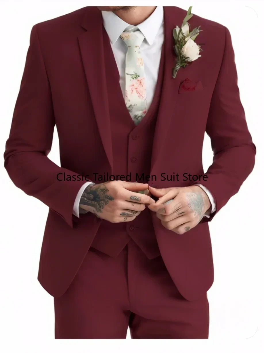 Men's Special Sage Green 3 piece suit Summer Wedding Suit Green 3 piece suit