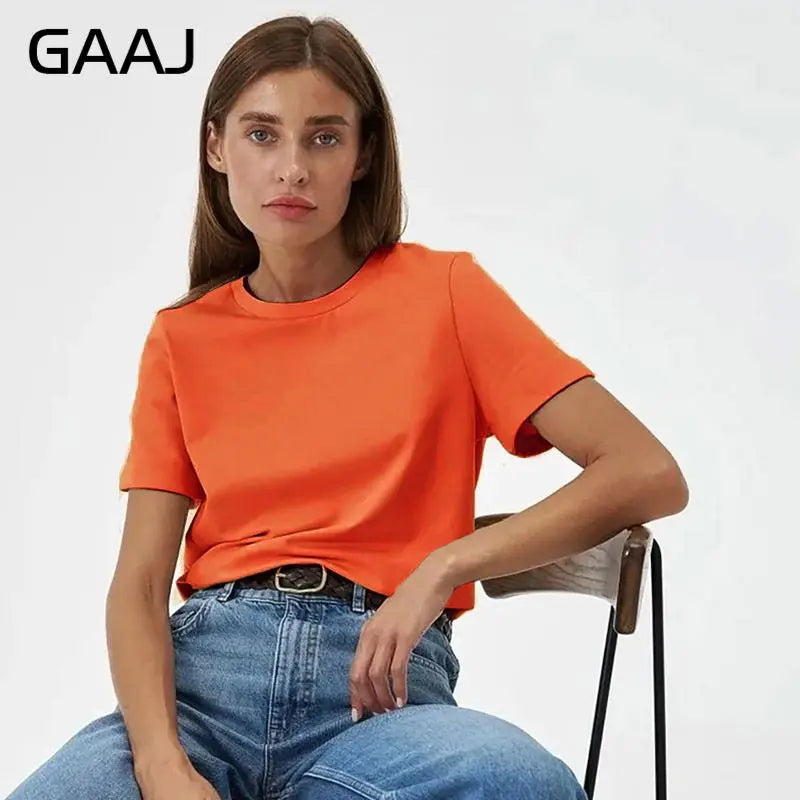 3XL 4XL 100% Cotton Women s T shirt Oversized Casual Solid Tees Short Sleeve Summer Top Plain Streetwear Quality Basic Clothing