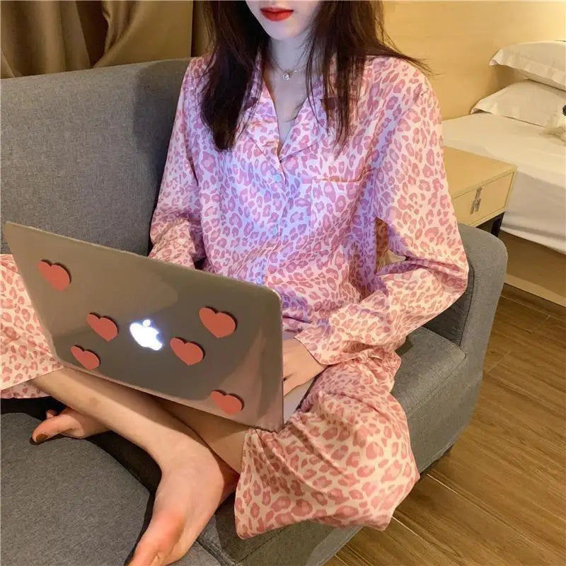 Cartoon Sanrio My Melody Long-Sleeved Pajamas Set Kawaii Cinnamoroll Printing Spring Autumn Thin Cute Girls Casual Home Clothes