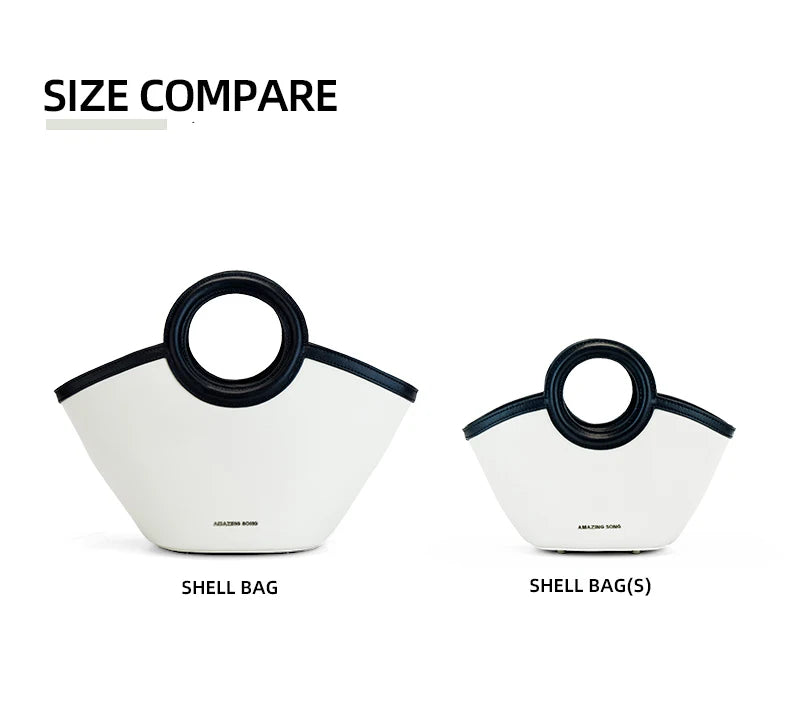 Amazing Song Shell Bag Handbag Niche Leather Ol Cross-Body Bag