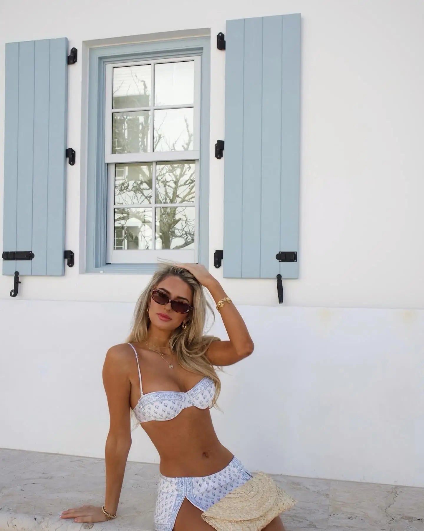 Bikini with Skirt Swimsuit Brazilan Bikini Set Swimwear for Women Split Skirt 3 Pcs Bathing Suits Summer Female