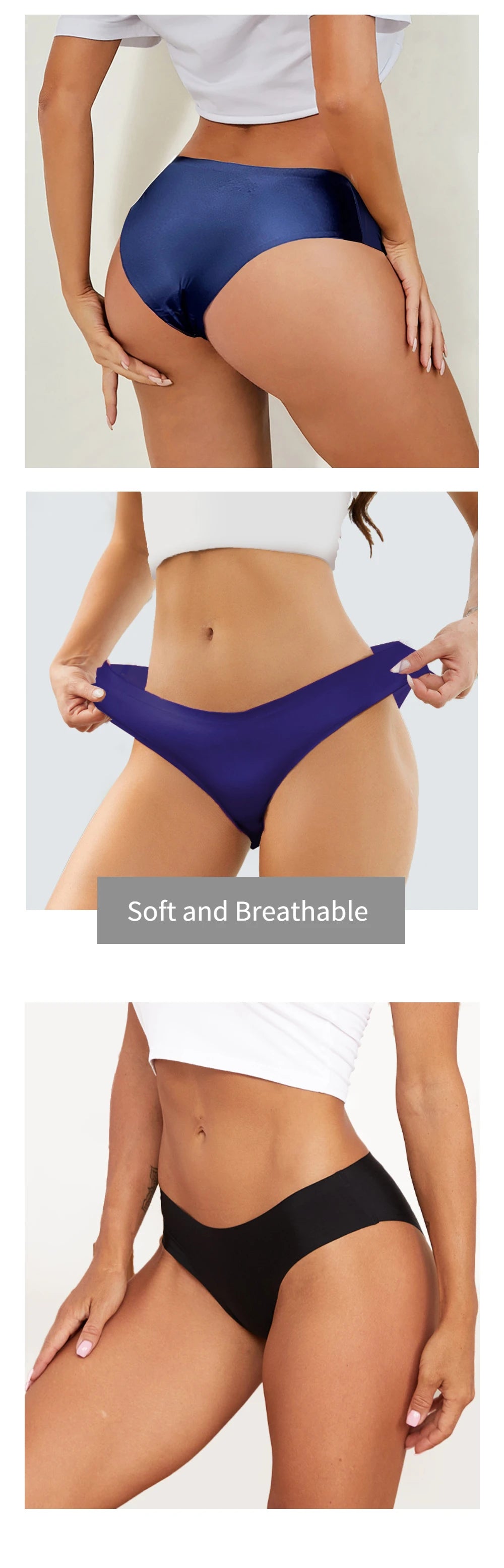WarmSteps M-XXL Plus Size Briefs Seamless Women's Panties Women Underwear Ice Silk Intimates Lingerie for Woman Sexy Culottes