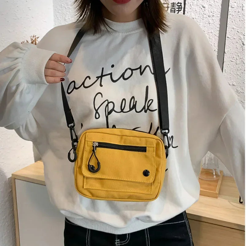 Bags for Women 2022 Women Pure Color Casual Tote Outdoor Bag Canvas Handbag Zipper Shoulder Bag Luxury Bag Bolsas Femininas