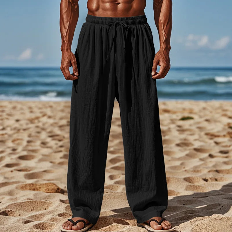 Men's Casual Pants Comfortable and Breathable Daily Wear with Fashionable Men Must Be Large Size Loose