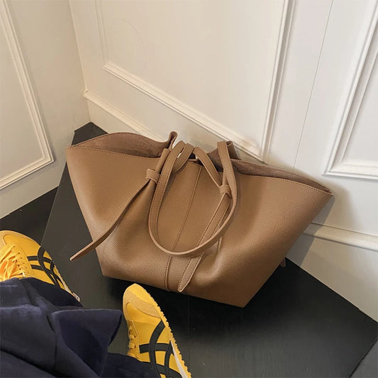 Women's Shoulder Bag Suede Nubuck Large Capacity Hand-held Wing Tote Bag Designer Long Shoulder Strap Shopping Roomy Bags New