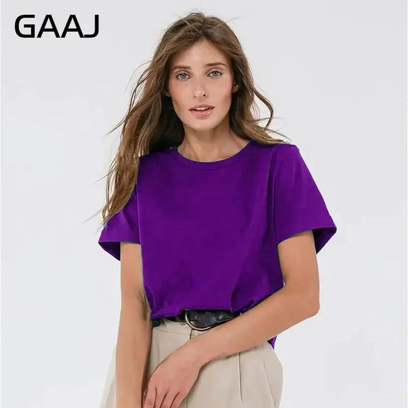 3XL 4XL 100% Cotton Women s T shirt Oversized Casual Solid Tees Short Sleeve Summer Top Plain Streetwear Quality Basic Clothing