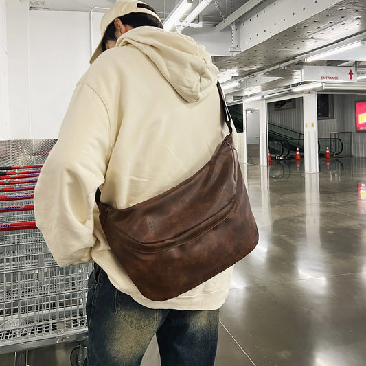 Men's Chest Bag Casual Simple Large-Capacity Crossbody Bag Men's Travel Men's Motorcycle Cycling Bag Daily Sports Fitness Free Shipping Messenger Bag