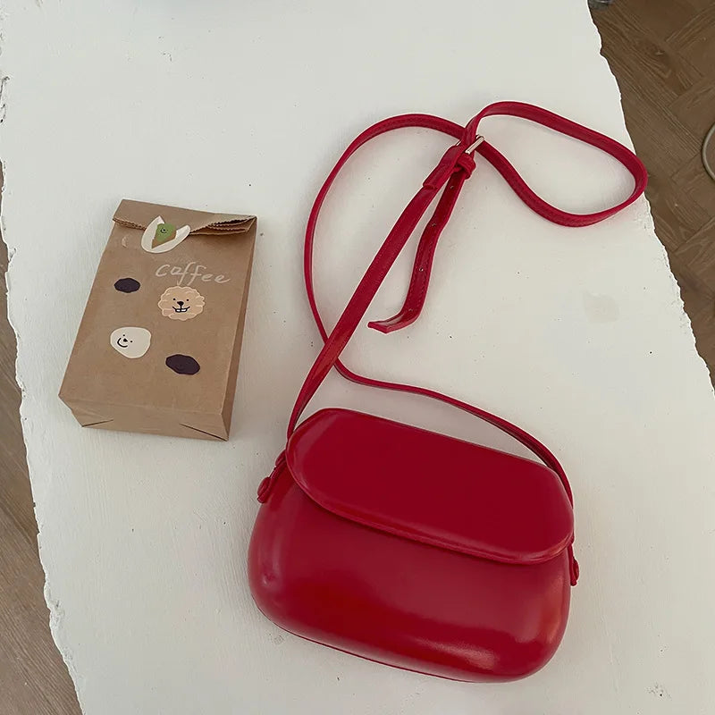 Fashion Women Messenger Bag PU Leather Small Shell Bag Vintage Shoulder Bag Ladies Handbags Luxury Purse Crossbody Bags