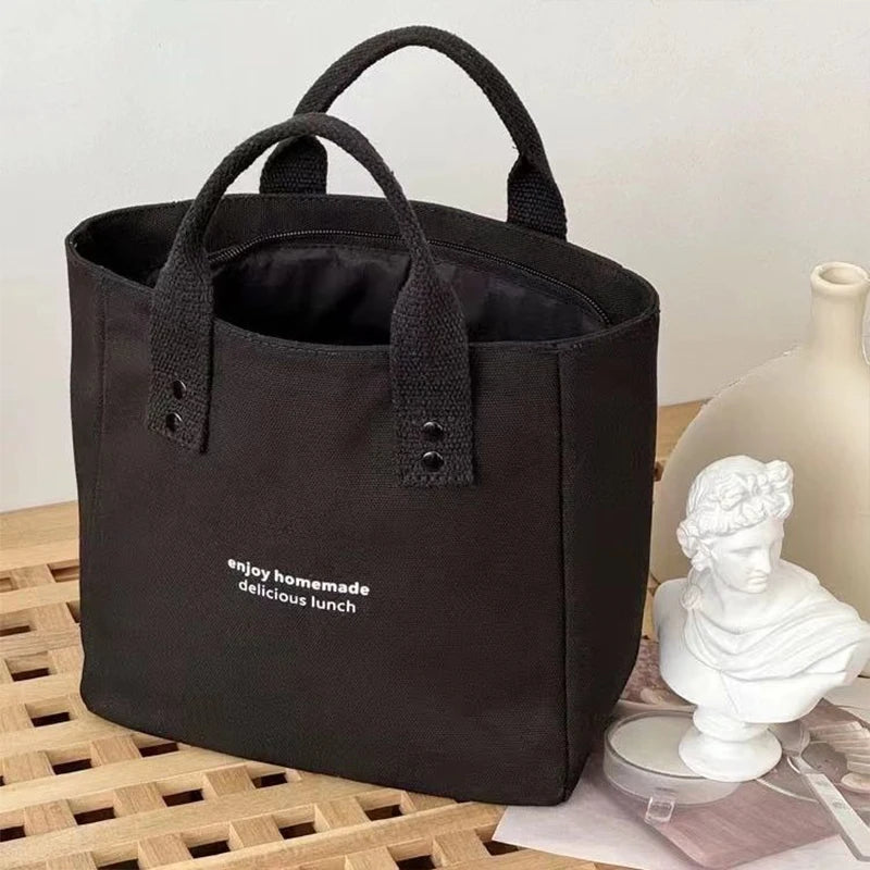 Women's Canvas Handbag Solid Color Women's Casual Large Capacity Travel Bag