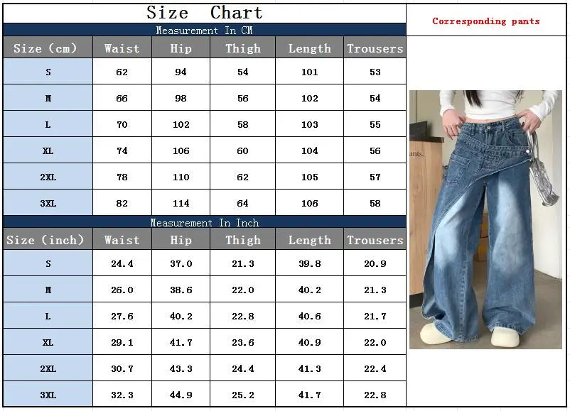 Trashy Y2K 2000S Washed Blue Baggy Stacked Jeans Pants Women 90S Vintage Designer Clothing Wide Leg Lady Trousers Ropa De Mujer