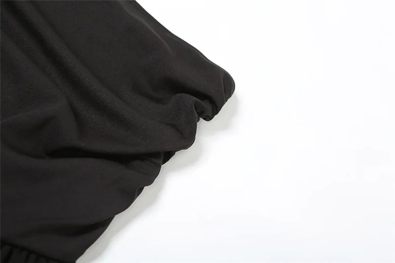2025 New Gothic Mini Skirt Halloween Goth Aesthetic 90s Y2K Party Club Harajuku Streetwear Women's Skirt Black High Waist Skirts