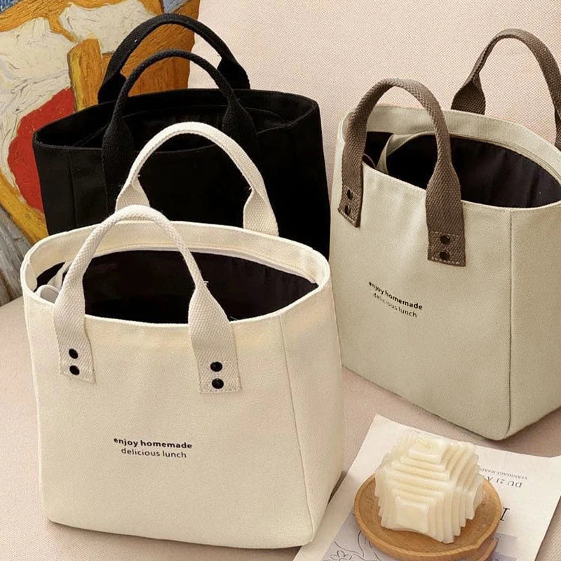 Women's Canvas Handbag Solid Color Women's Casual Large Capacity Travel Bag