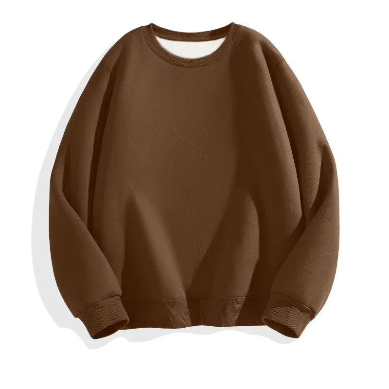 LEGIBLE 2025 Autumn Winter Woman's Hoodies Oversize Female Loose Solid Thicken Fleece Warm Women Sweatshirts Lady