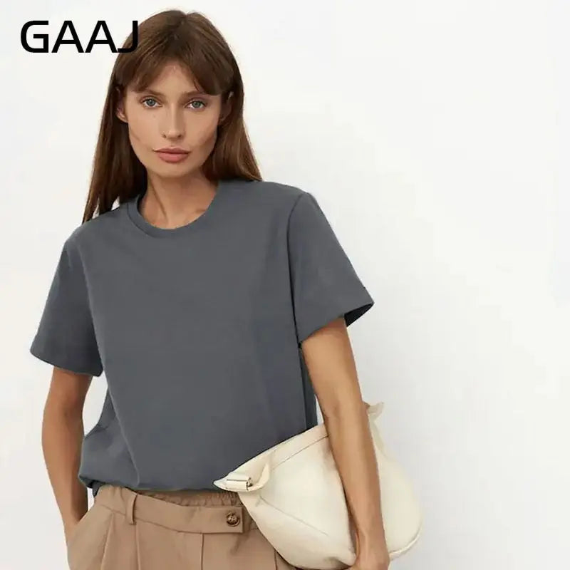 3XL 4XL 100% Cotton Women s T shirt Oversized Casual Solid Tees Short Sleeve Summer Top Plain Streetwear Quality Basic Clothing