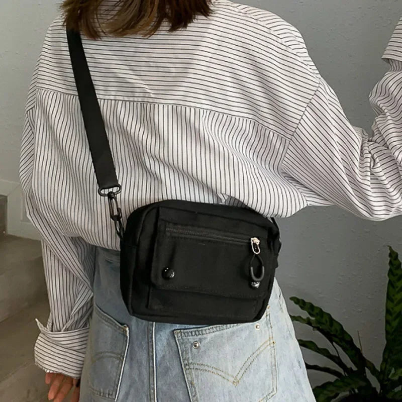 Bags for Women 2022 Women Pure Color Casual Tote Outdoor Bag Canvas Handbag Zipper Shoulder Bag Luxury Bag Bolsas Femininas