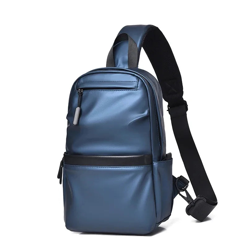 Men Portable Chest Bag Trendy Street New Messenger Bag Men Sports Large Capacity Diagonal Crossbody Bag Universal Shoulder Bag