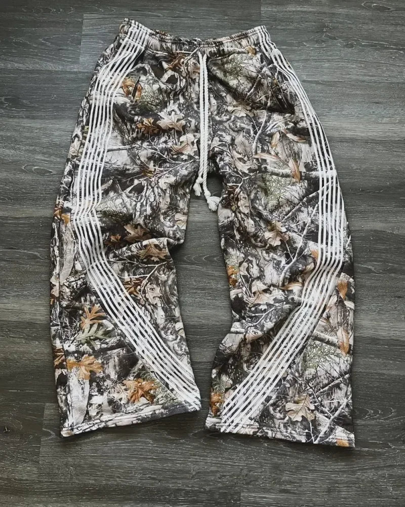 Multi-Pocket Camouflage Loose Straight Leg Wide Leg Pants Hip Hop Trend Casual Pants Harajuku Style Y2k Pants Streetwear