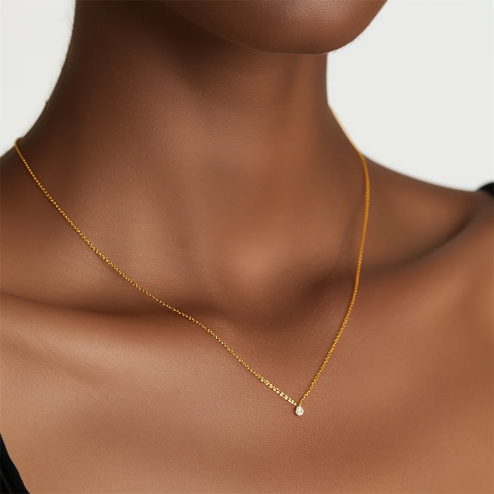 AIDE 925 Sterling Silver Personalized Snake Chain Adjustable Y Necklace Clavicle Pendant Chokers Necklace Women's Holiday Gifts