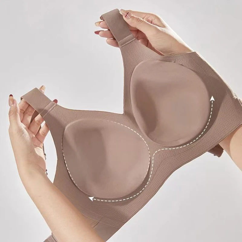 Adjustable High-Quality Women's Bra for Large Breasts Small Size Trace-Free Comfort No Steel Rings - Underwear for Women